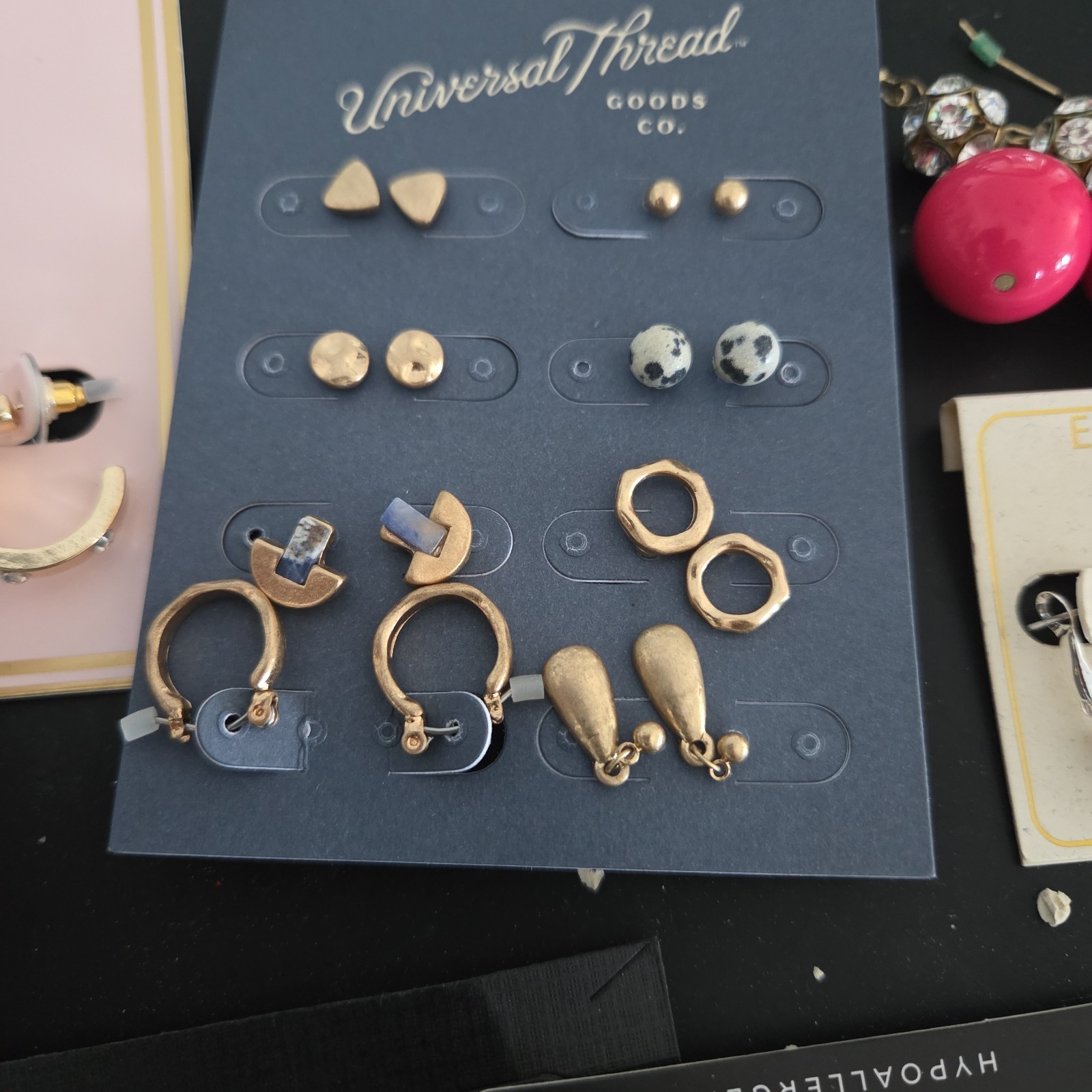 Lot of New & Used Earrings . Mixed colors and models.