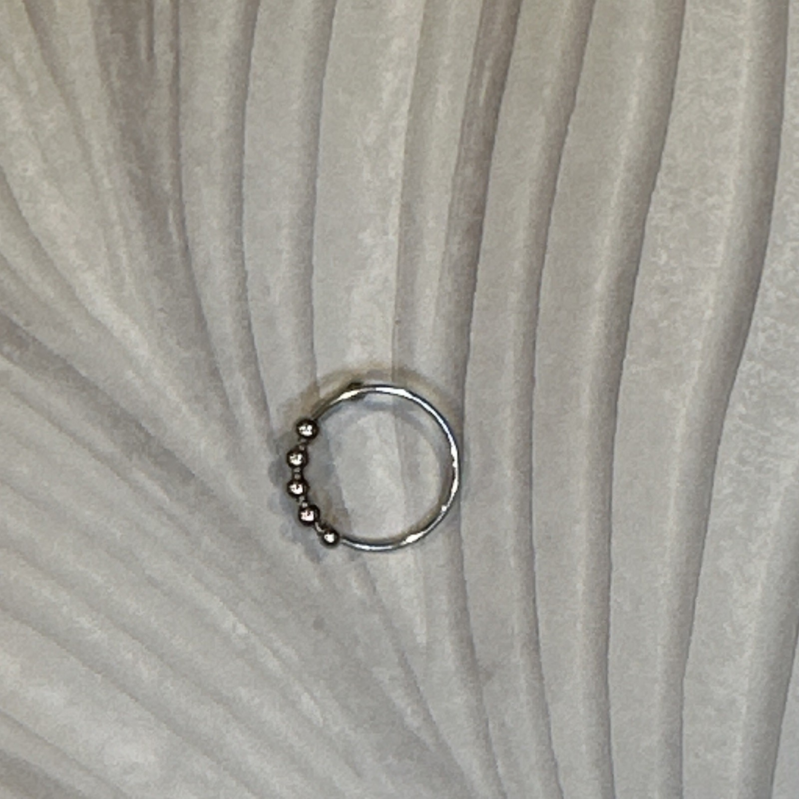 Adjustable Rings Lot of 4, Gold Silver Rose Gold Tone Cuff Band Rings, Size 7