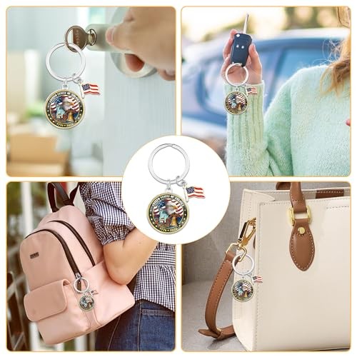 USA 250th Anniversary Merchandise Keychain, Commemorative Keychain, American