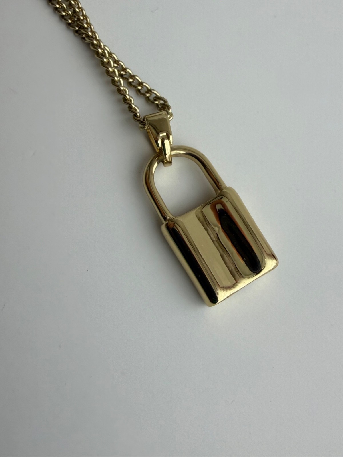 Park Lane ELEXA 3-in-1 Necklace Gold Tone Chain Link Lock & Heart Charms NWT