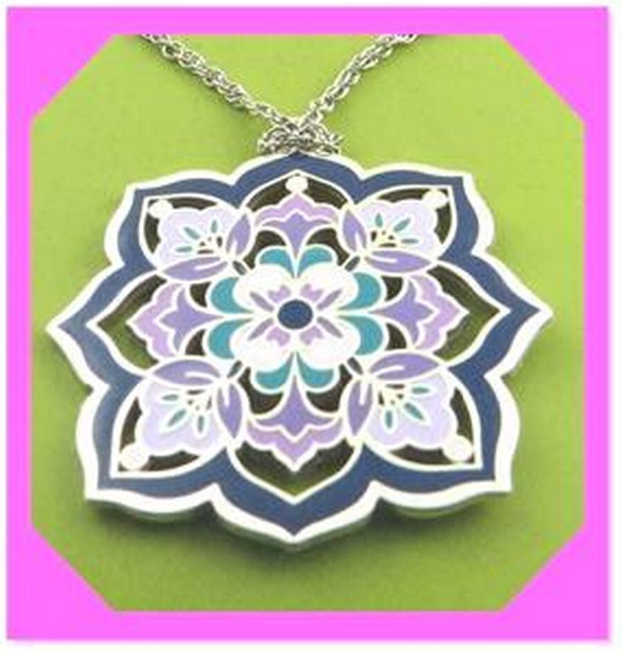 BRIGHTON CASABLANCA JEWEL Morocco PURPLE Blue Reversible NECKLACE NWtag $68 60%