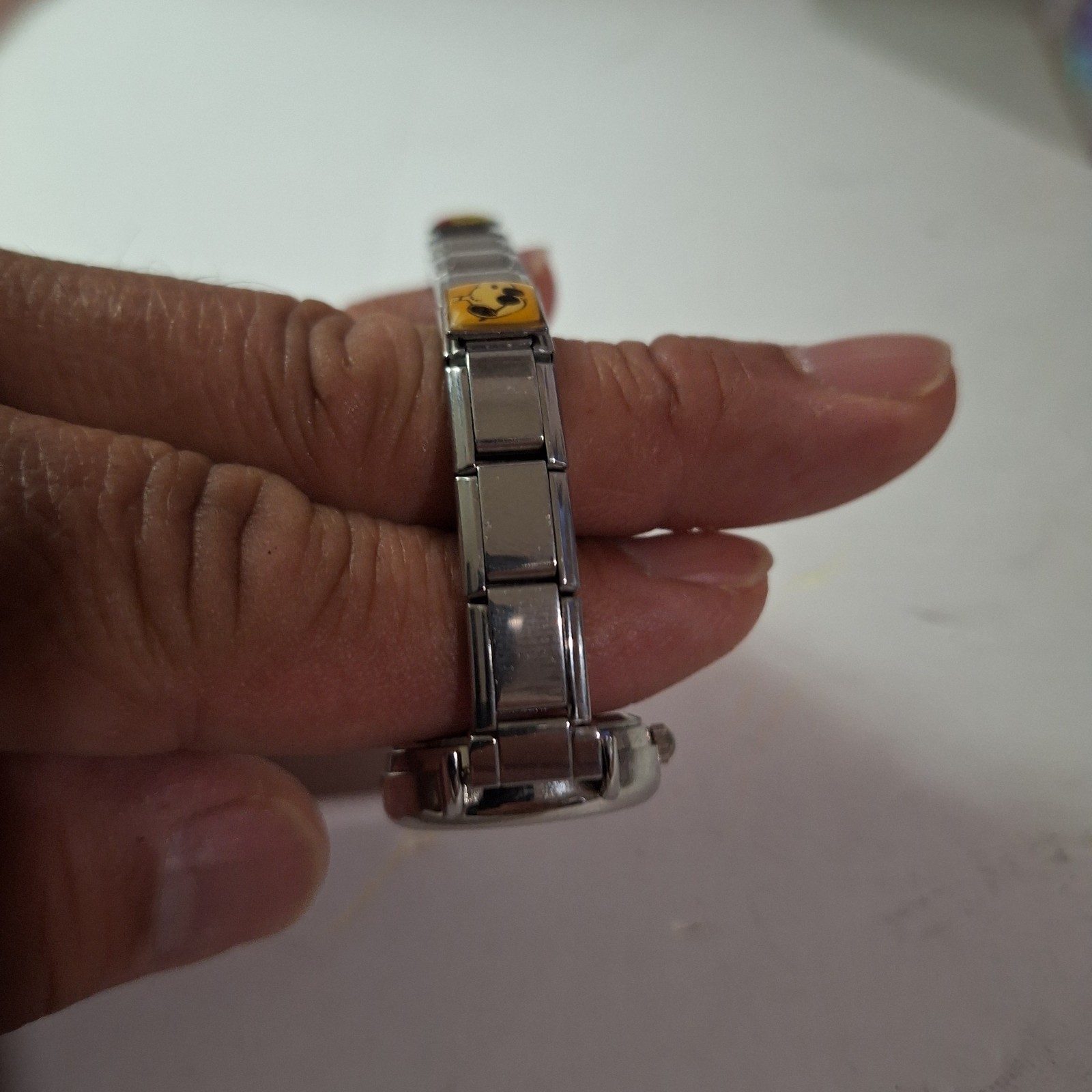 Vintage Snoopy Enamil Charms Casa D’Oro Watch Uberry Stainless Works New Battery