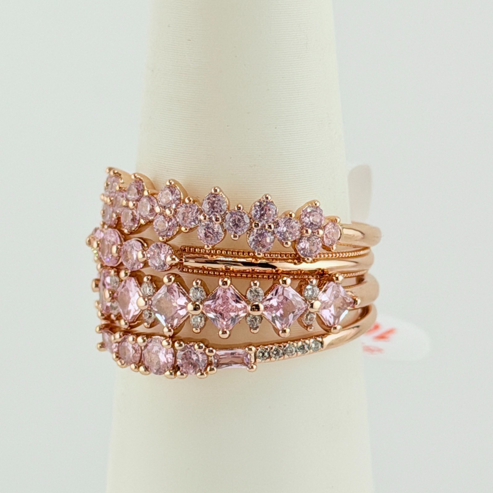 Bomb Party Delicates Sz 10 “Wings Spread Across Endless Dawn” Rose Quartz
