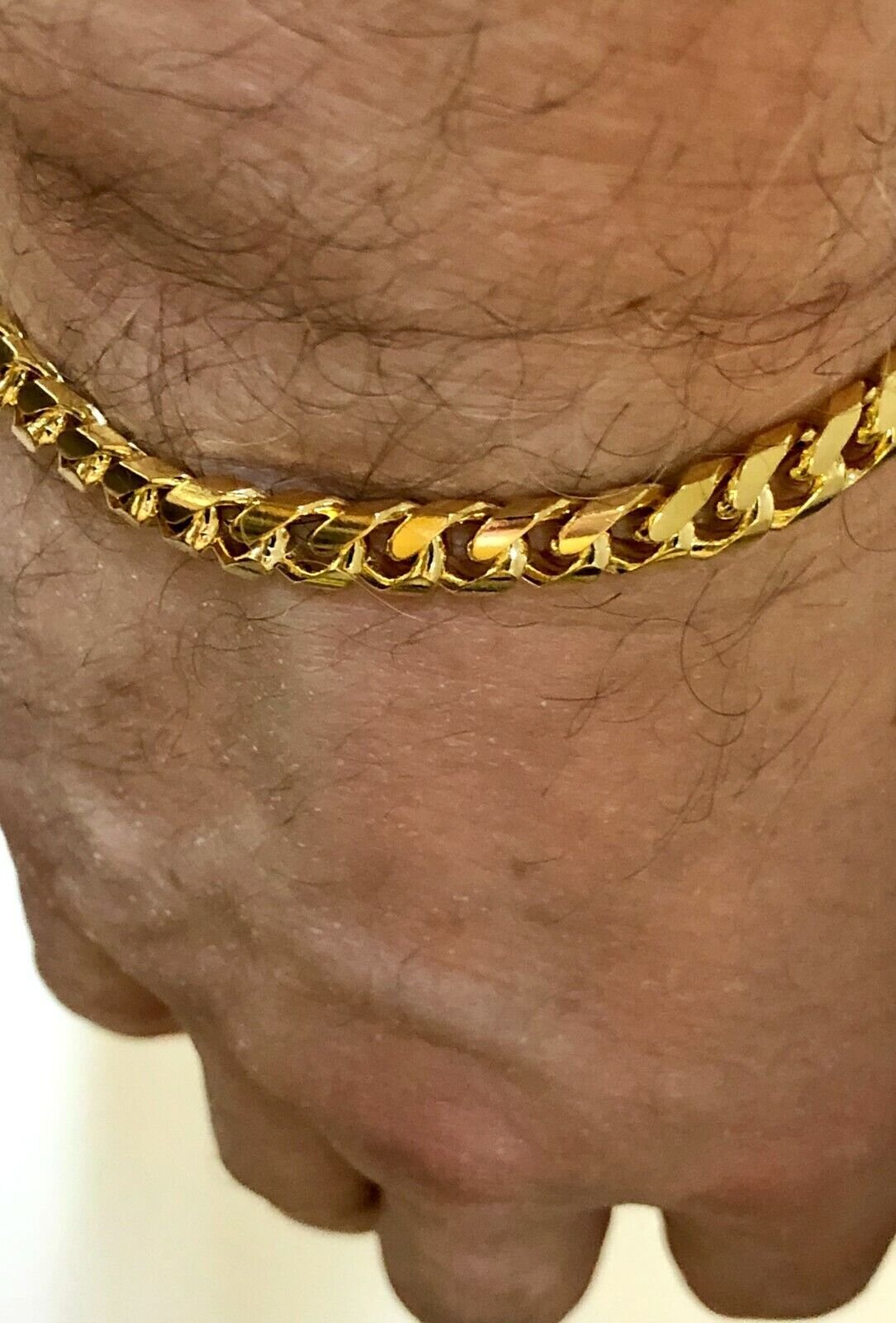 10k Solid Yellow Gold Mens Miami Cuban Curb Link 8.5″ 4.9mm 16gr Chain/BRACELET