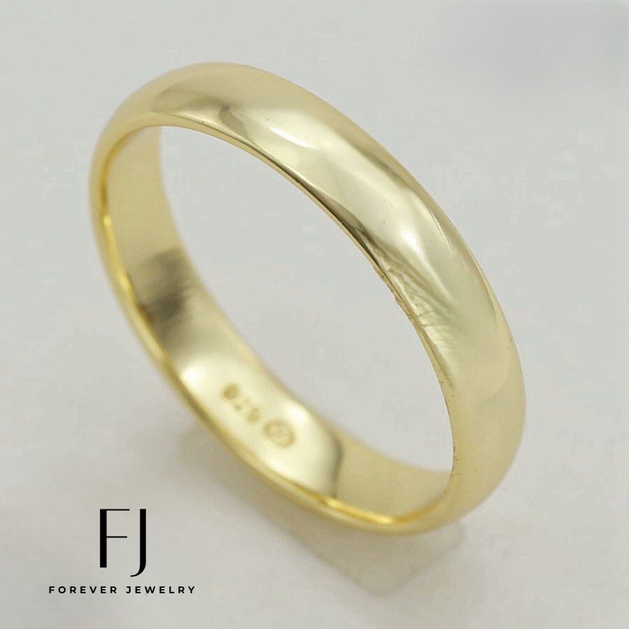 Men’s Women’s Gold.Sterling Silver,Wedding Band Ring 5 6 7 8,9 10,11,12 Box