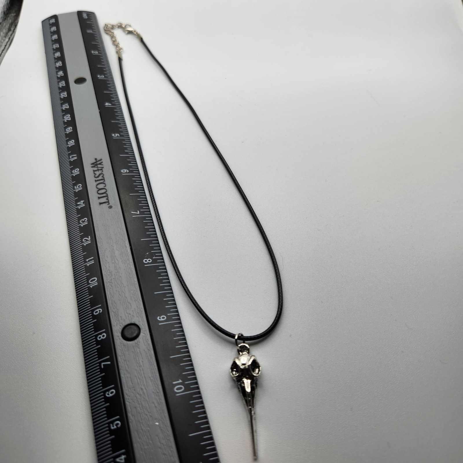 Gothic Bird Skull Necklace & Earring Set – Stainless Steel Alloy Jewelry