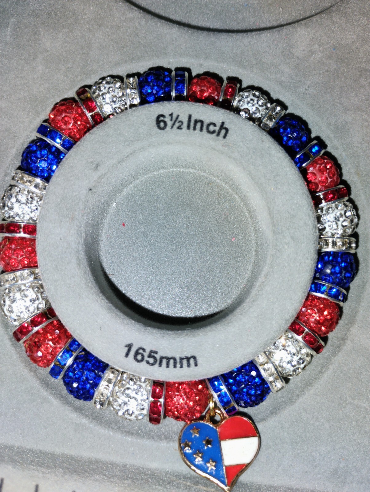 USA beaded bracelet; choose one of the beautiful red white and blue bracelet.
