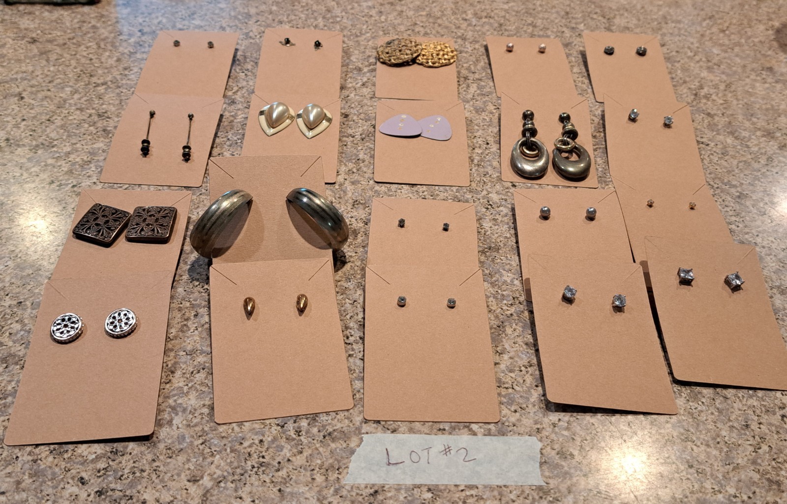 Lot Of 20 Pierced Earrings Pairs Variety Vintage To Now, Costume (LOT #2) READ