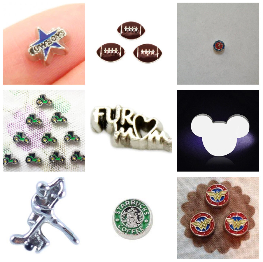 Floating Charms for Living Memory Charm Lockets NEW FREE SHIPPING Disney NHL NFL