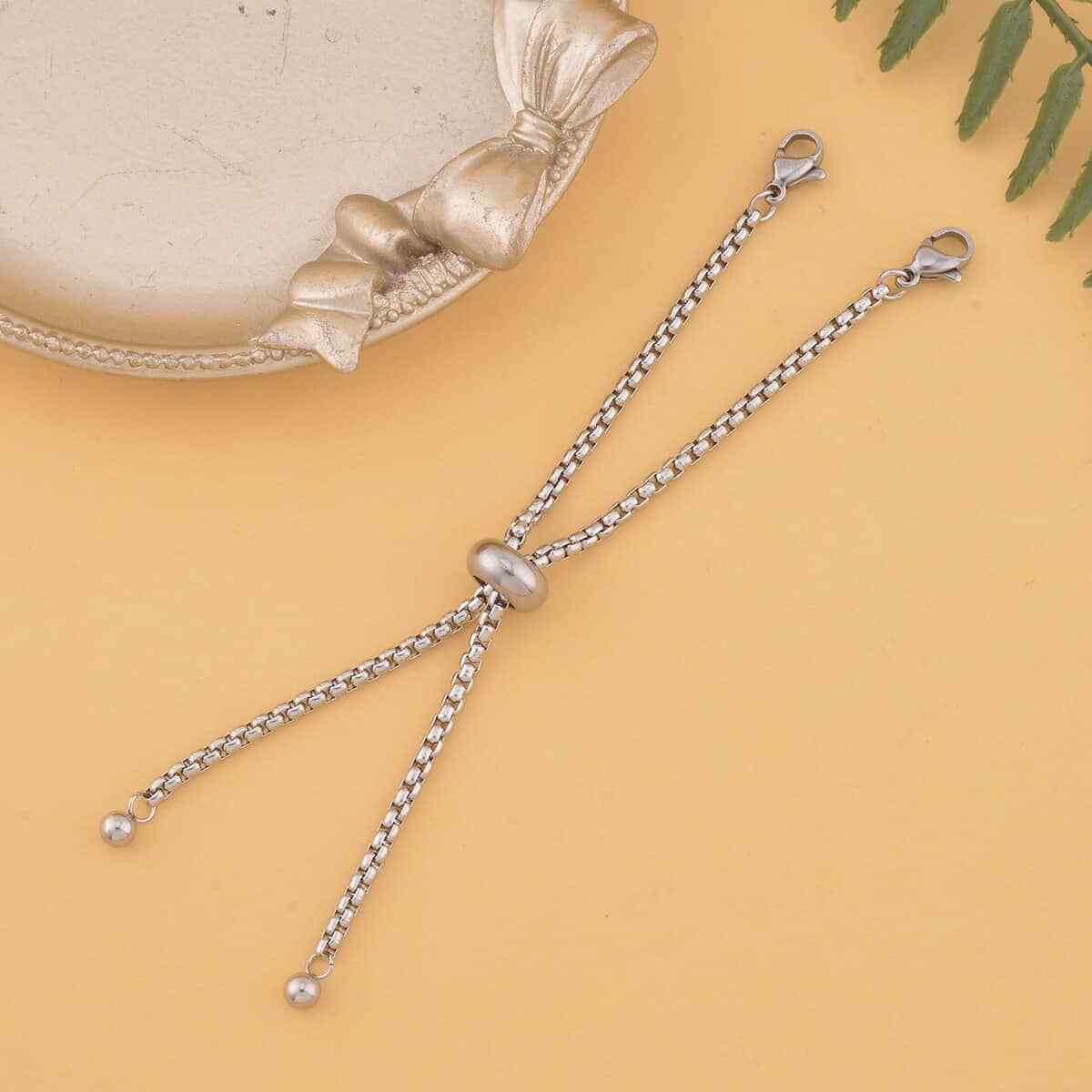 Adjustable Bolo Extender Box Chain 4 Inches Lobster Lock Stainless Steel