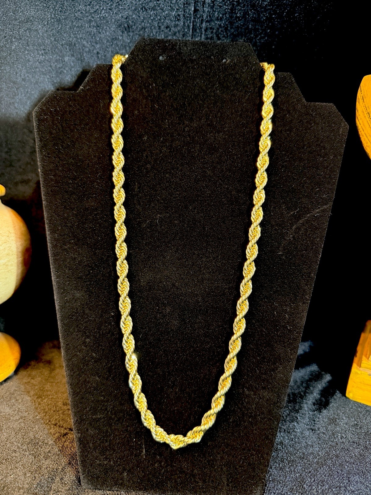 HEAVY! 14k Gold 24in 7MM Rope Chain