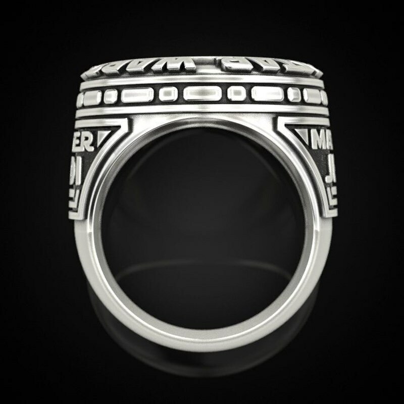 Star Wars Jedi Order/Master Jedi Silver Tone Engraved Unisex Ring 7,8,9,10,11,12