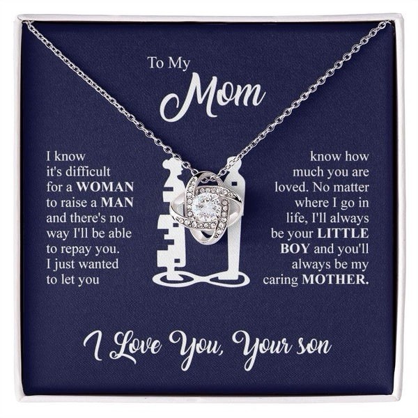 to my mom Love Knot Necklace Meaningful gift mother’s day birthday Christmas