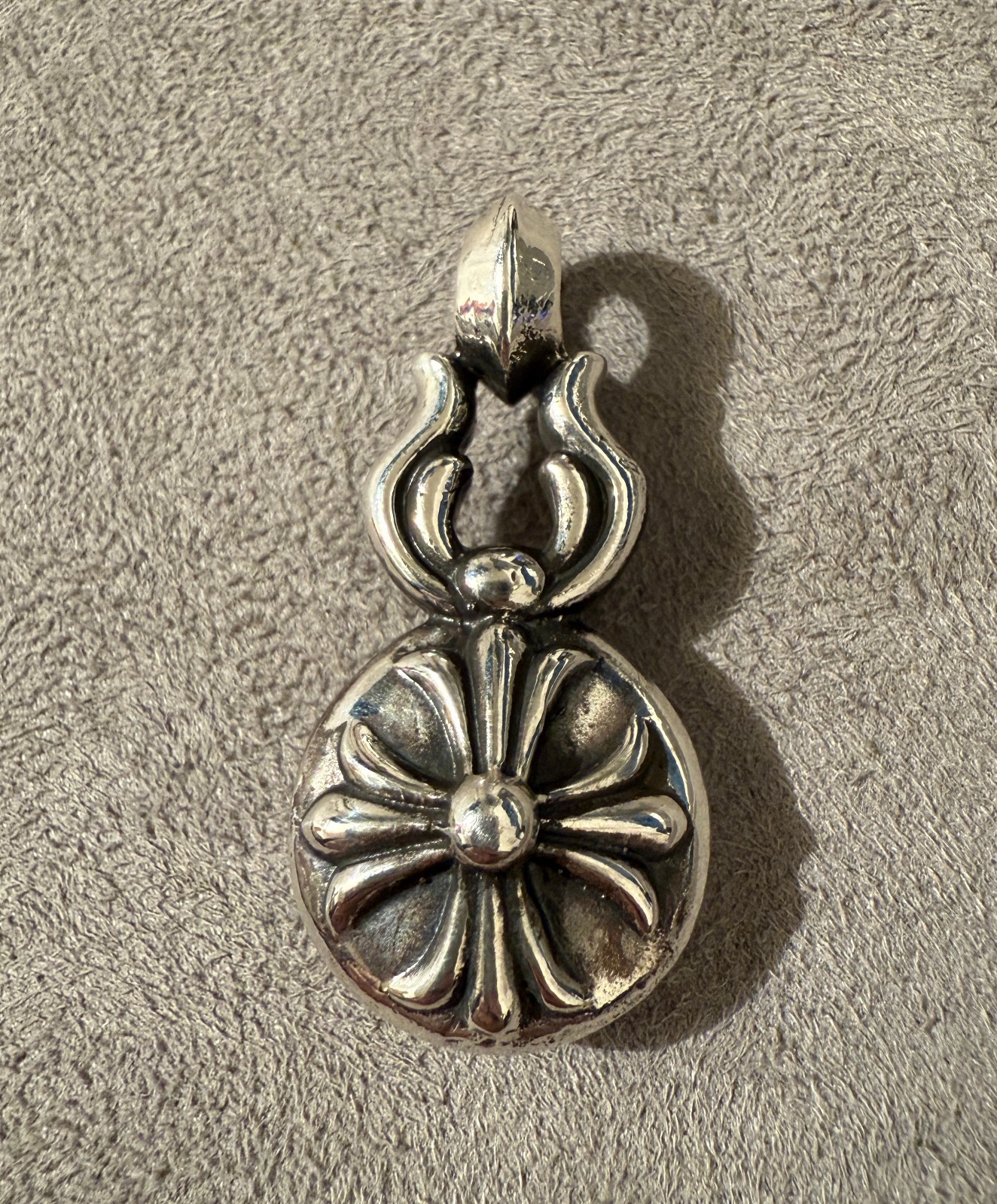 Chrome Hearts 🖤 Large Cross Ball Pendant Horshoe & Cross Design 925 *Pre Owned*