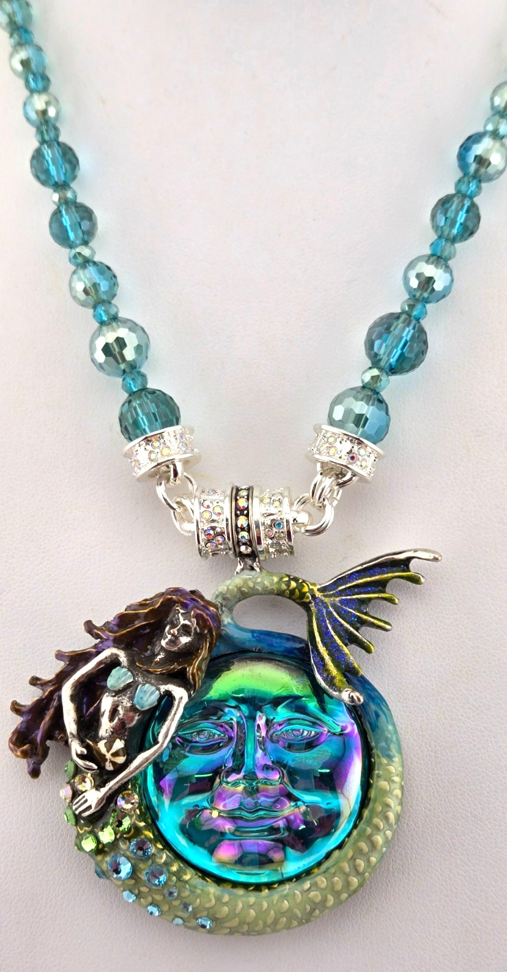 Kirks Folly Marina Mermaid Seaview Water Moon Wild Freedom ST Necklace SET #128