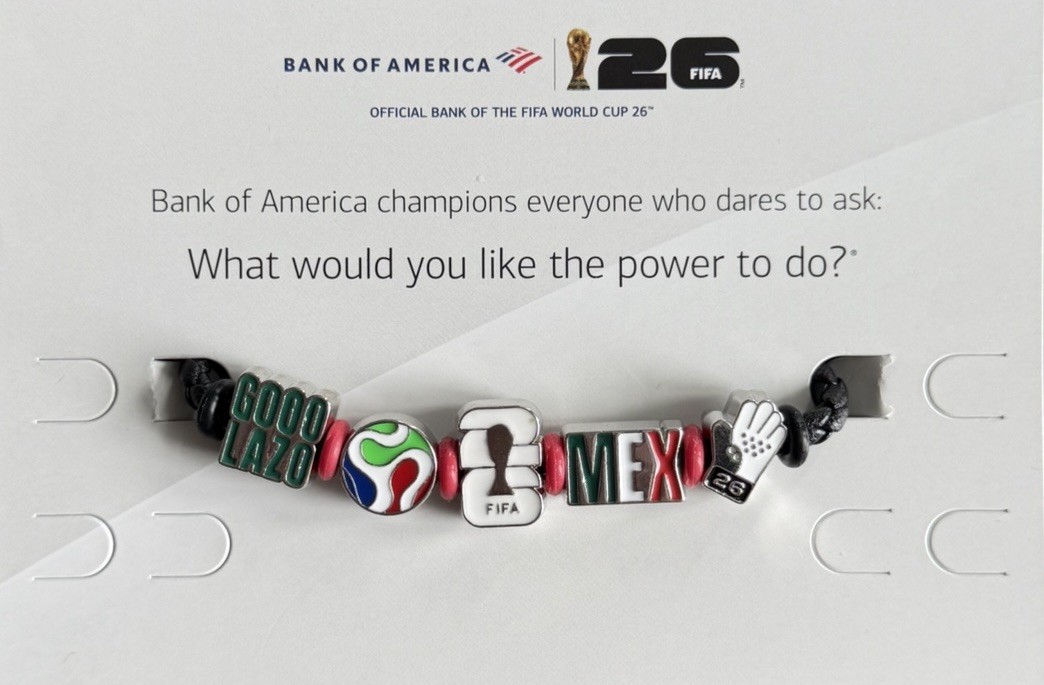 Bank of America FIFA World Cup 26 MEXICO Charm Bracelet