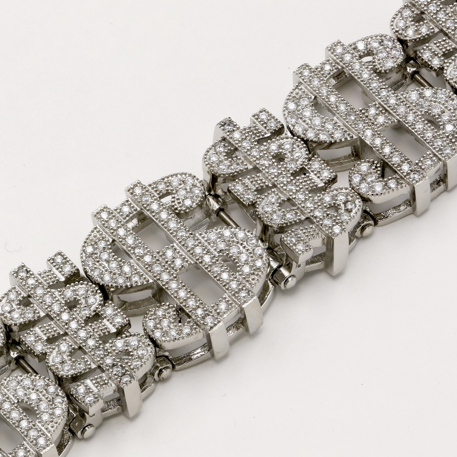 Stainless Steel Dollar Sign Bracelet LIFE TIME No tarnish
