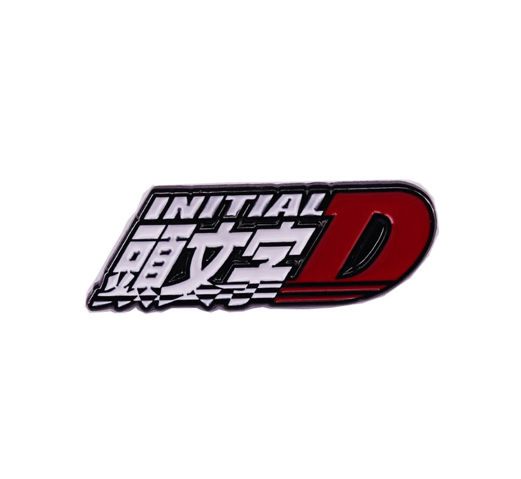 Initial D Street Racing Anime Manga Logo Enamel Metal Pin