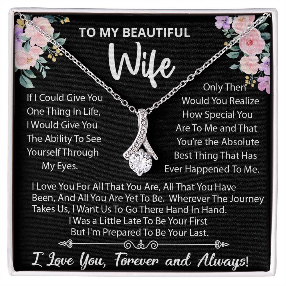 To My Wife Necklace, Gift For Wife, Wife Birthday Gift, Christmas Gift For Her!
