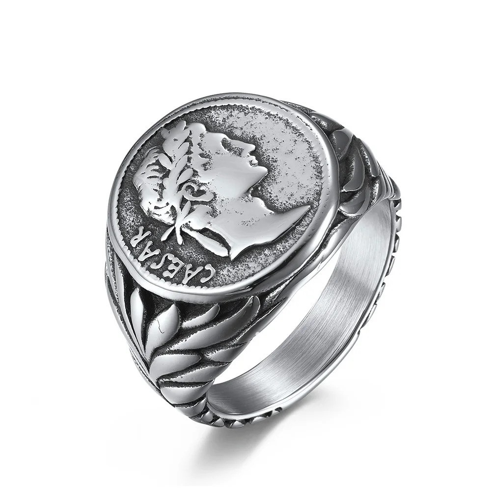 Roman Julius Caesar Ring Stainless Steel Ring