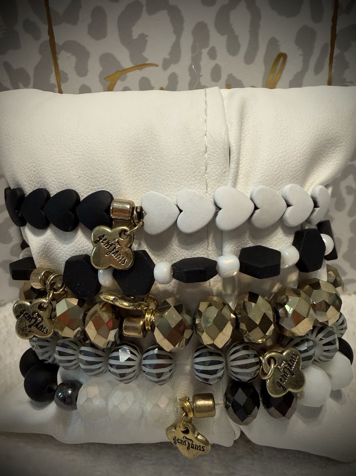 NEW! ERIMISH BRACELETS – 4 Pc Stack – Pink, Blue & Gold