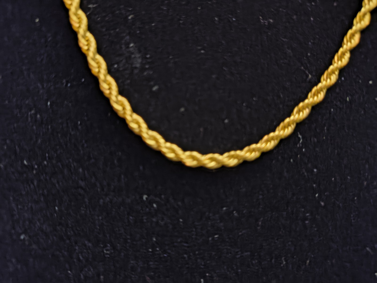 18k Gold Filled Rope Chain 26 In Long 3mm Thick