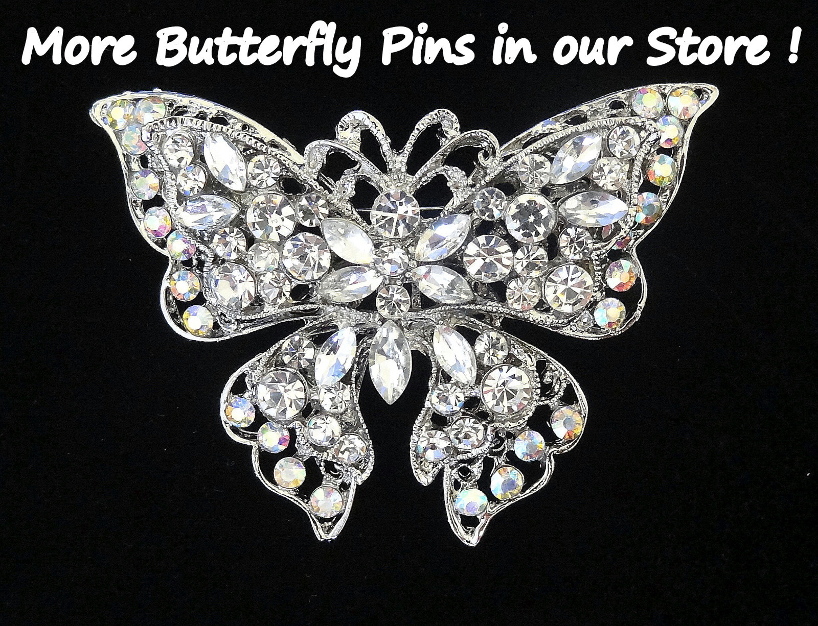 SMALL CUTE HONEY BEE INSECT BUG LAPEL BROOCH PIN~VINTAGE STYLE~RHINESTONE ENAMEL