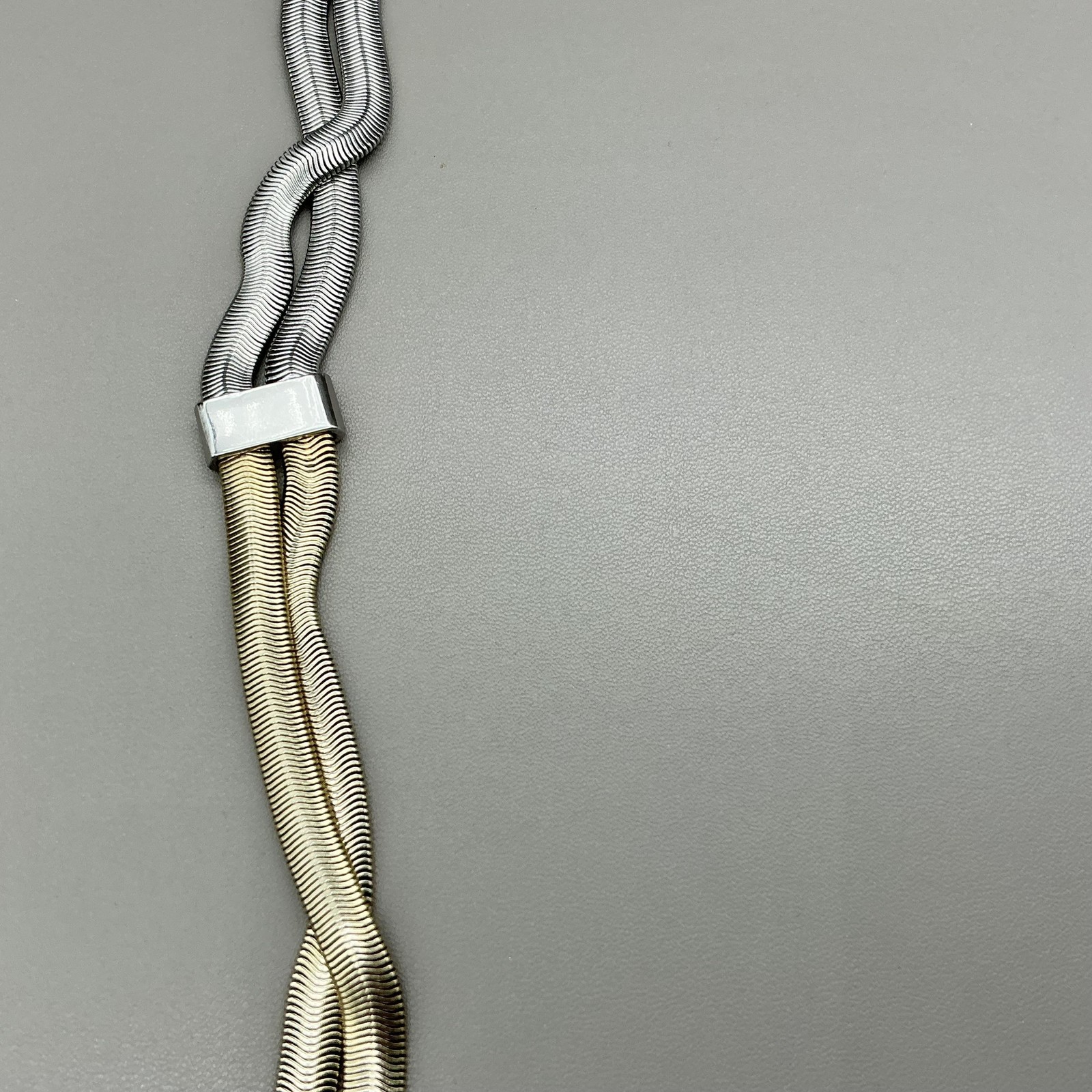 LOFT Necklace Layered Multi Strand Chain Silver Gold Tone Womens Jewelry Long