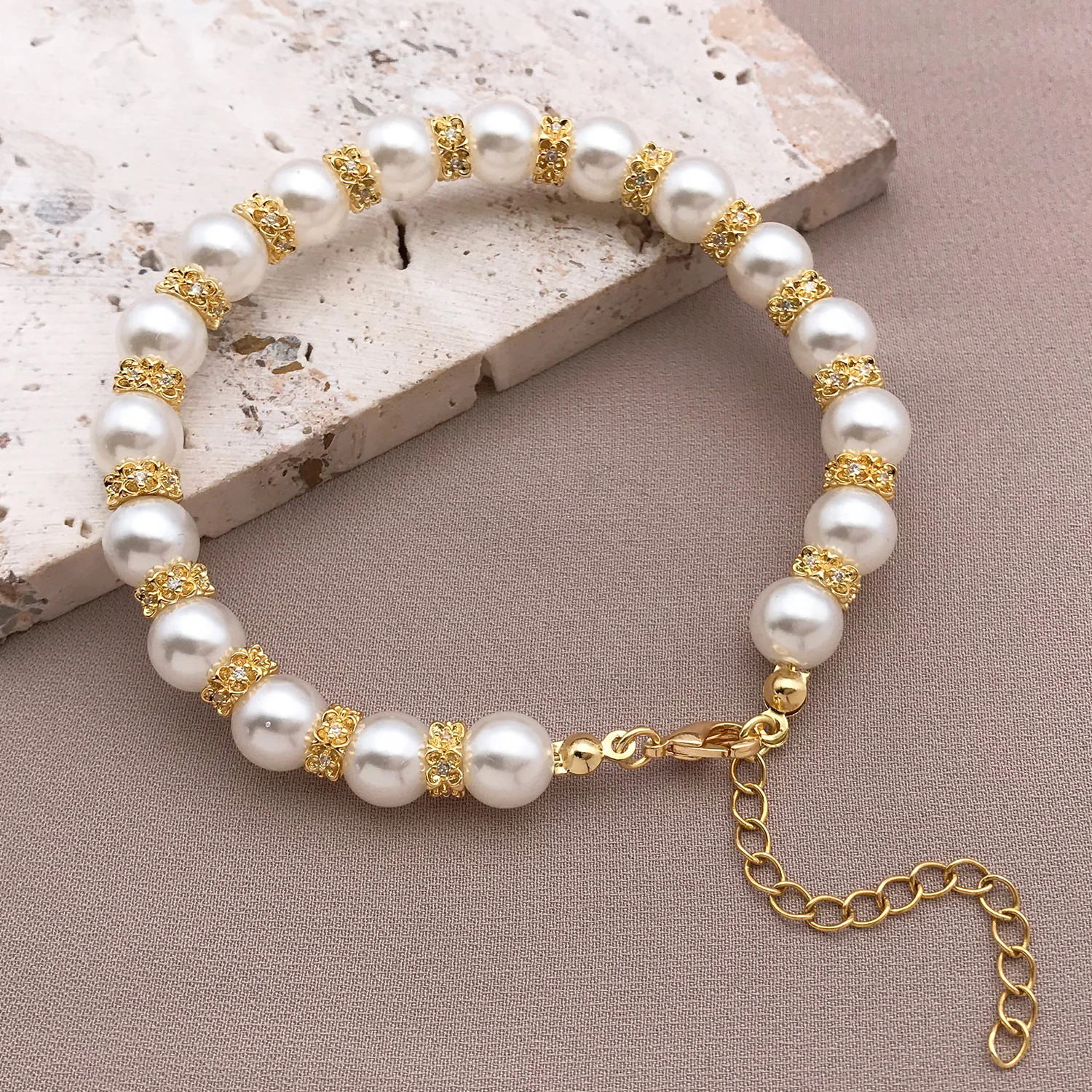 Mix 3/5Pcs 18K Copper Plated Real Golden Thick Silvery White Golden Osmanthus Zi