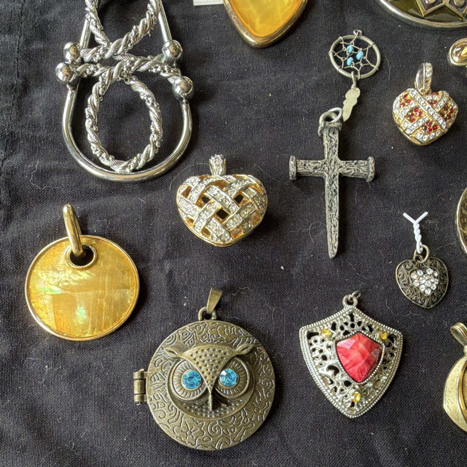 Assorted Necklace Charms. Assorted Metals, Stones And Colors