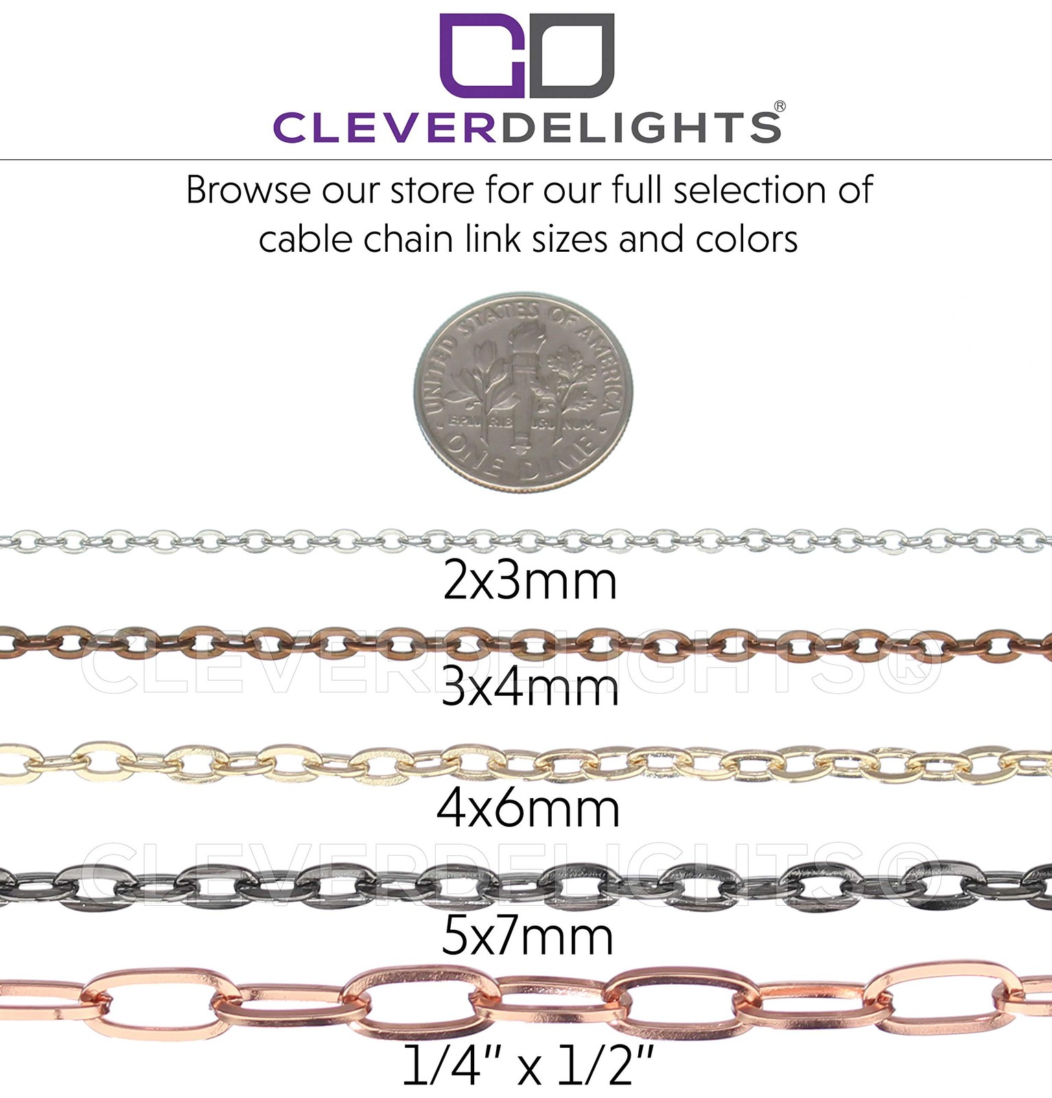 3x4mm Cable Chain – Antique Copper Color – 30 Feet – Bulk Craft Jewelry Chain…