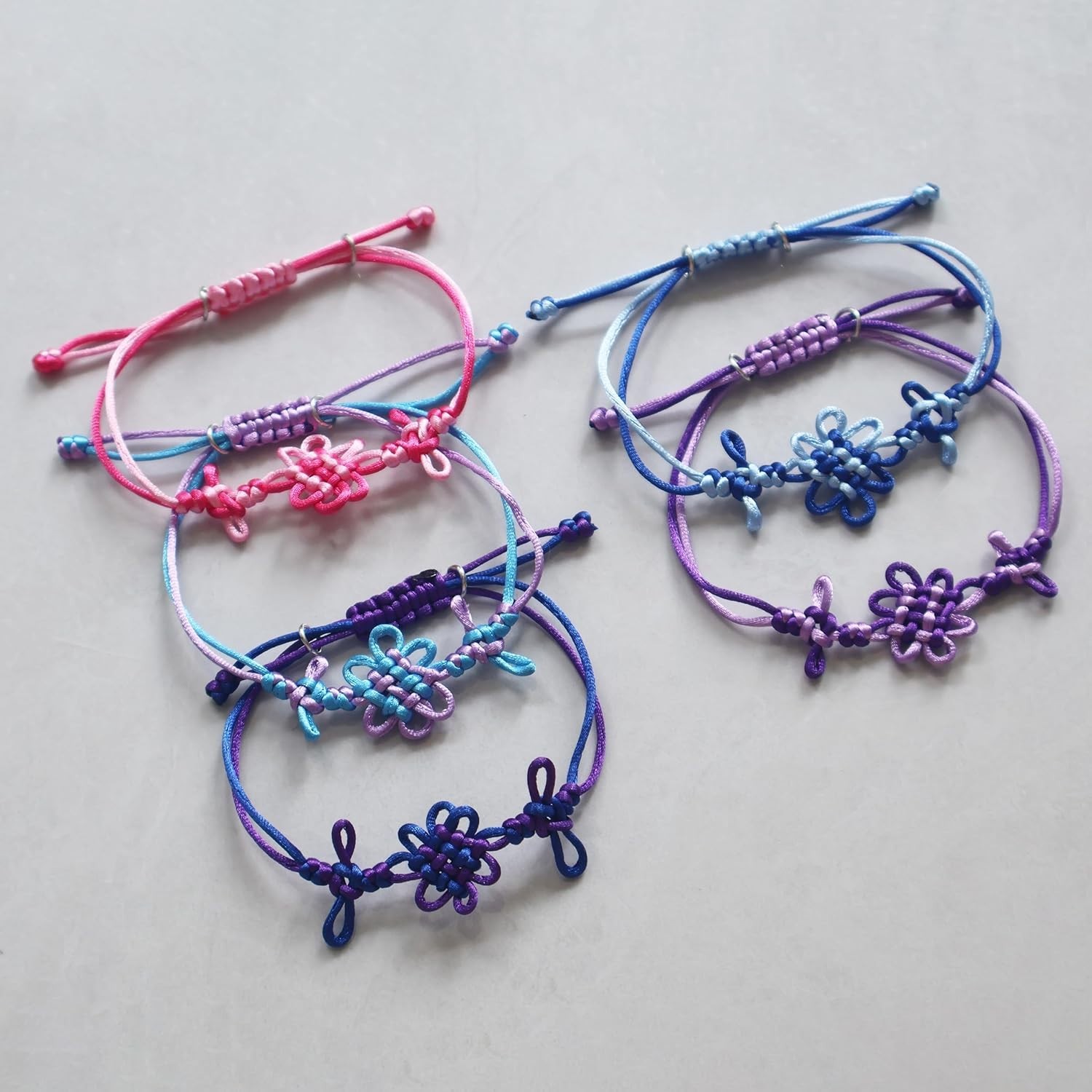 Modern Blue Friendship Bracelets – Adjustable 6.8in Kpop Accessories