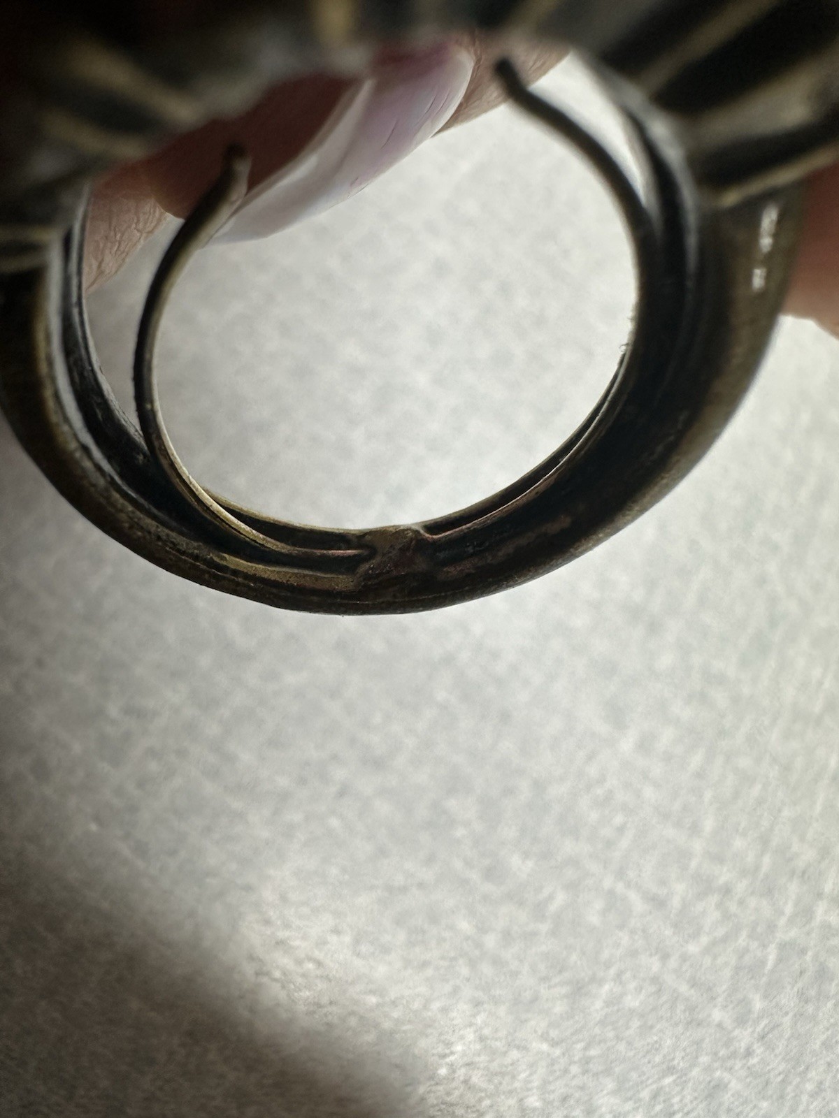 Stunning Solid Brass Ring With Multi-Colored Gemstones Sz 10 Beautiful