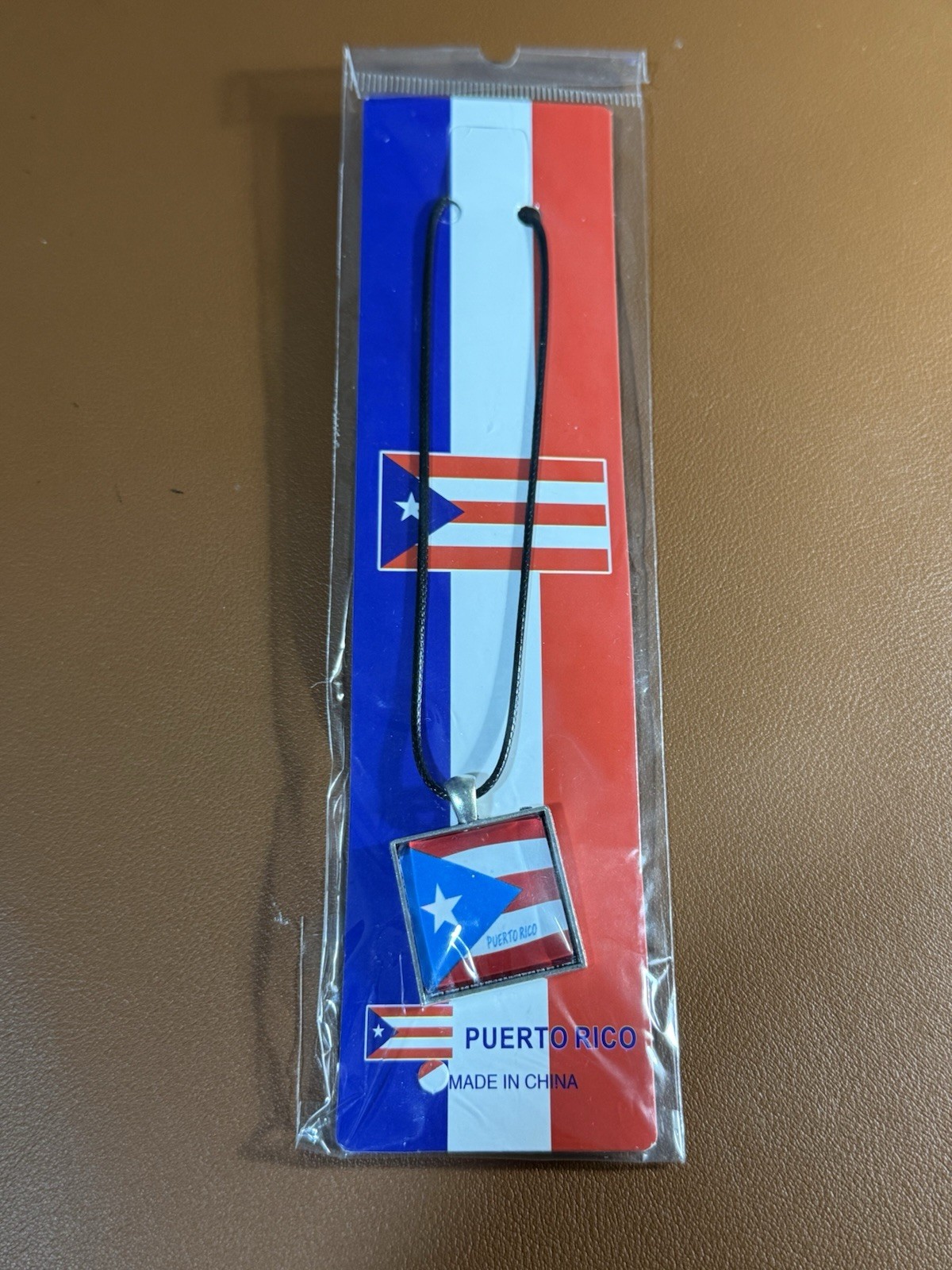 Puerto Rico Necklace with Flag
