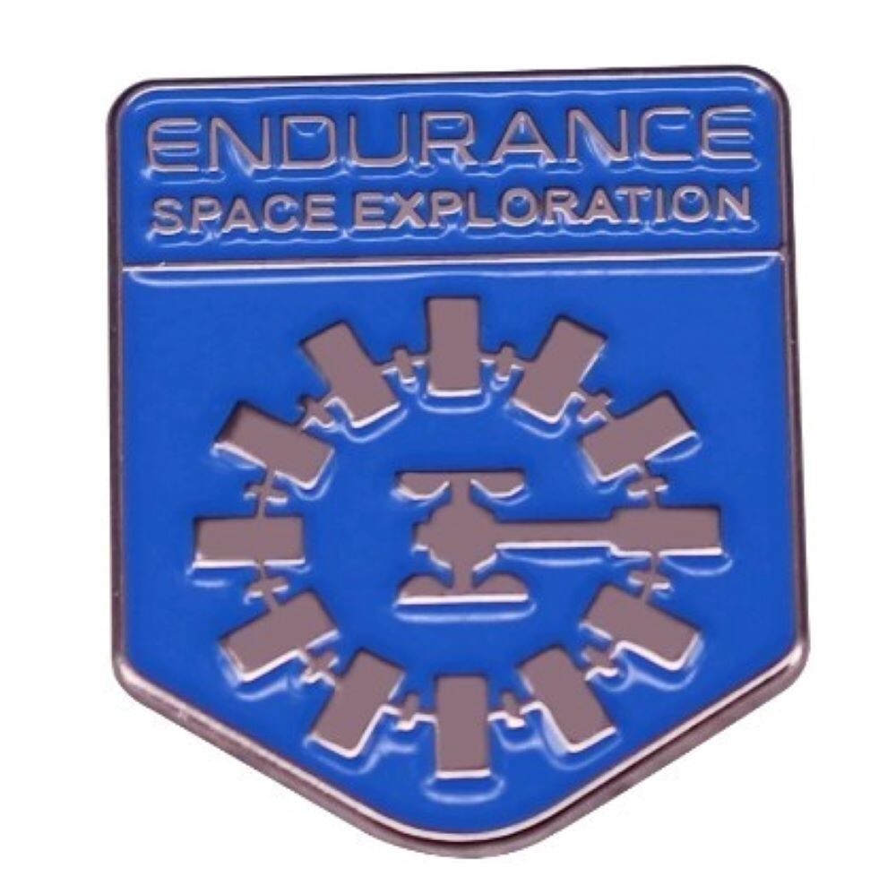 Interstellar Endurance Space Exploration Metal Enamel 1 Inch Tall Pin