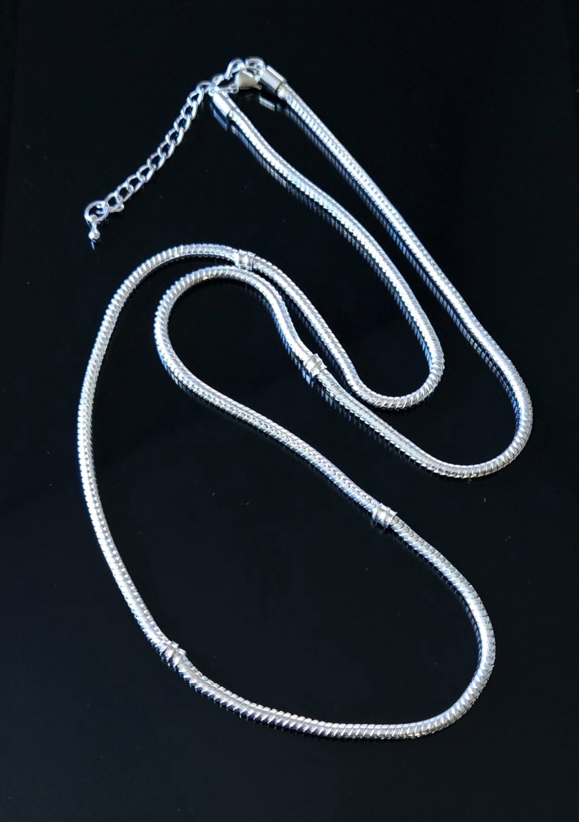 Necklace Chain Bulk Silver Plated European Style Necklace Chain 27 inch 10 pcs