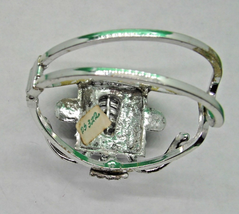 Kachina Head Hinged Bracelet, Vintage (1950’s) – Description Below