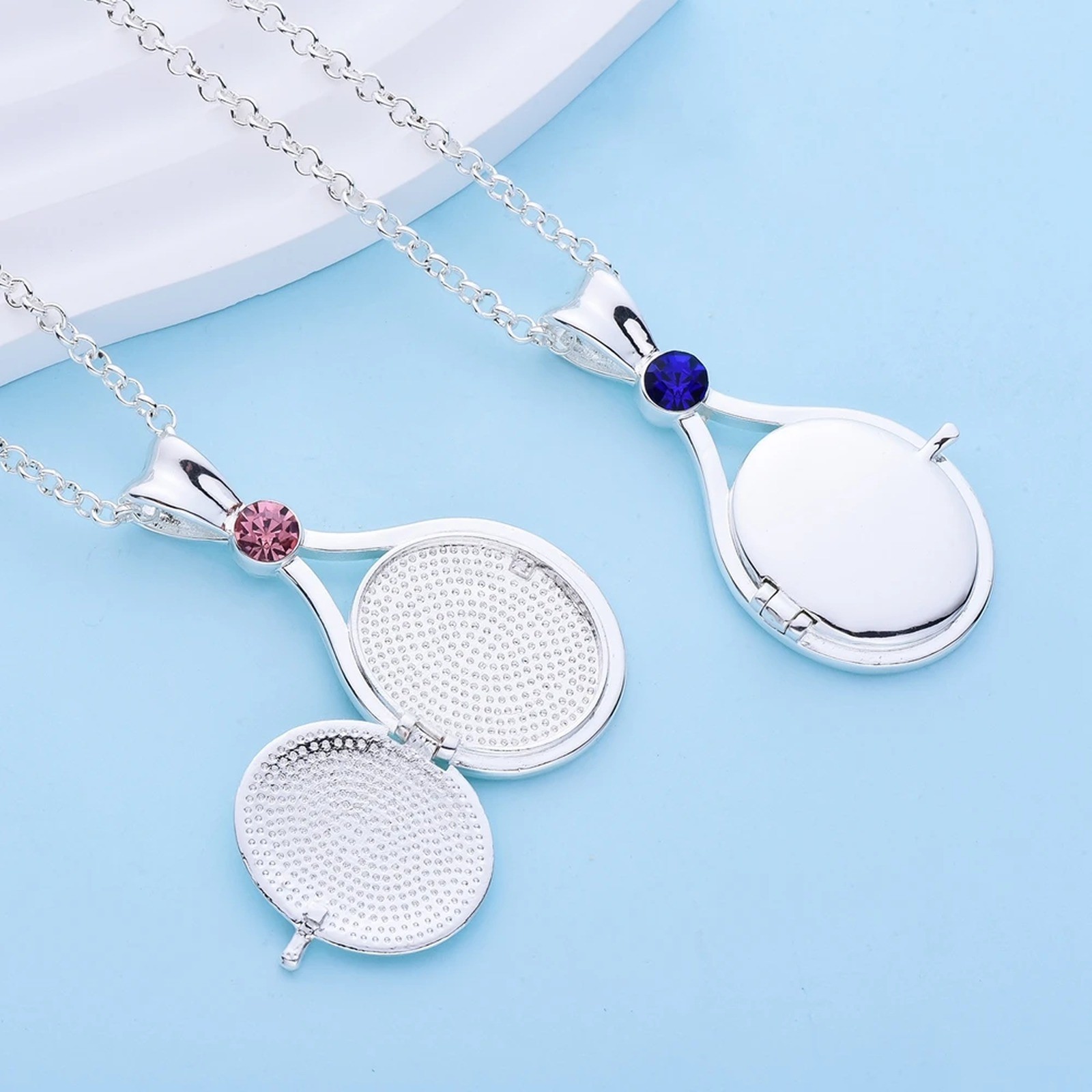 H2O Locket Pendant Necklace Mermaid Silver Crystal Just Add Water TV Movie