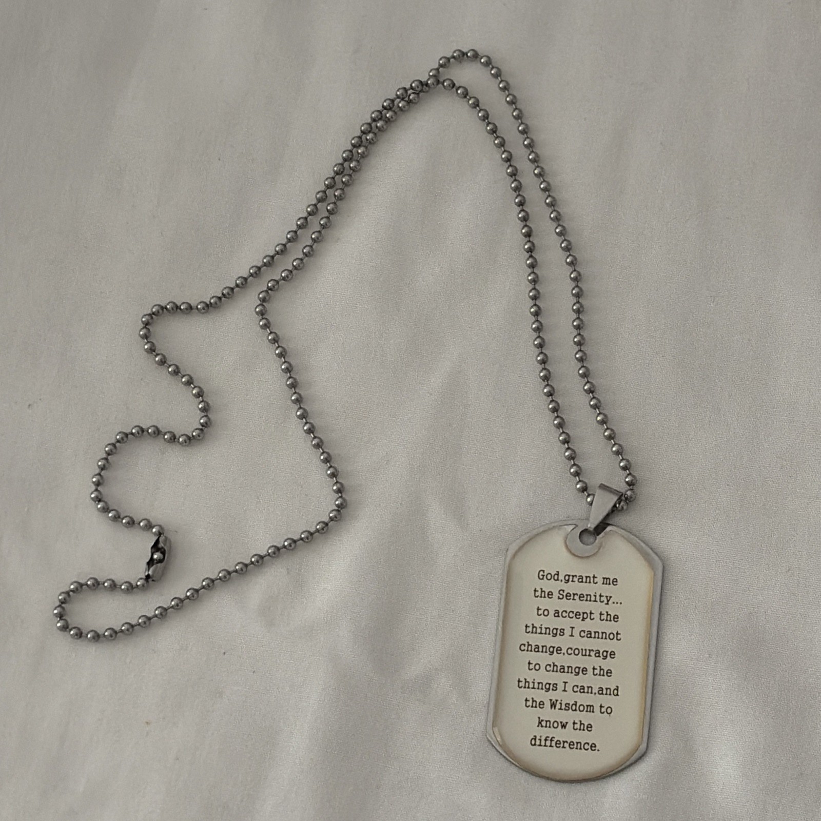 God Grant Me the Serenity Fashion Inspirational Pendant Necklace & Gifts