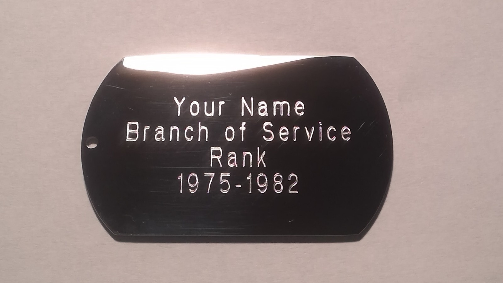 Personalized Engraved Marines, Navy, Air Force ,Army or Coast Guard Dog Tag