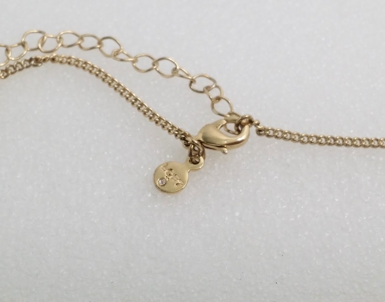 Signed LOFT Gold Tone Simulated Pearl Necklace