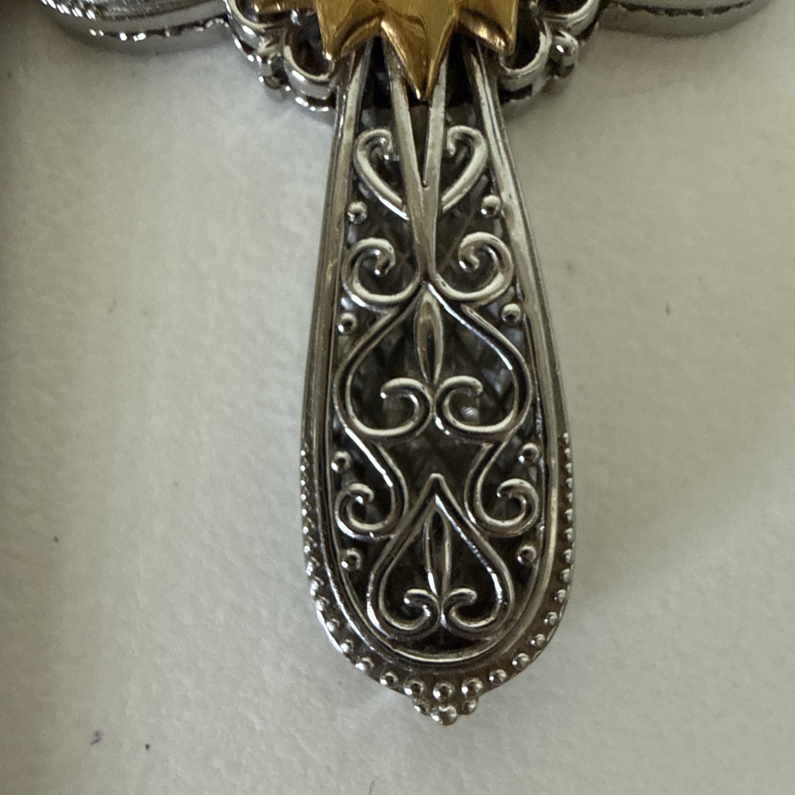 Stamped Stainless Steel Cross Women’s Jewelry Silver Tone Gold Tone Detail