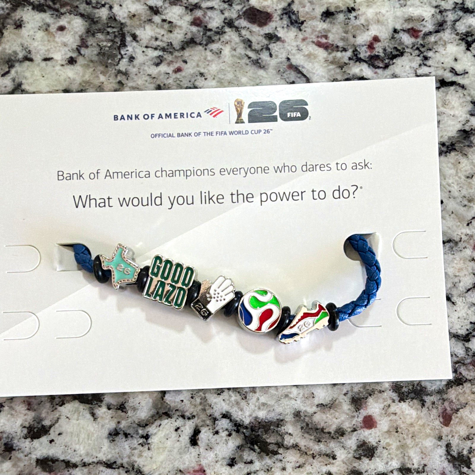 Bank Of America FIFA World Cup 26 Dallas bracelet