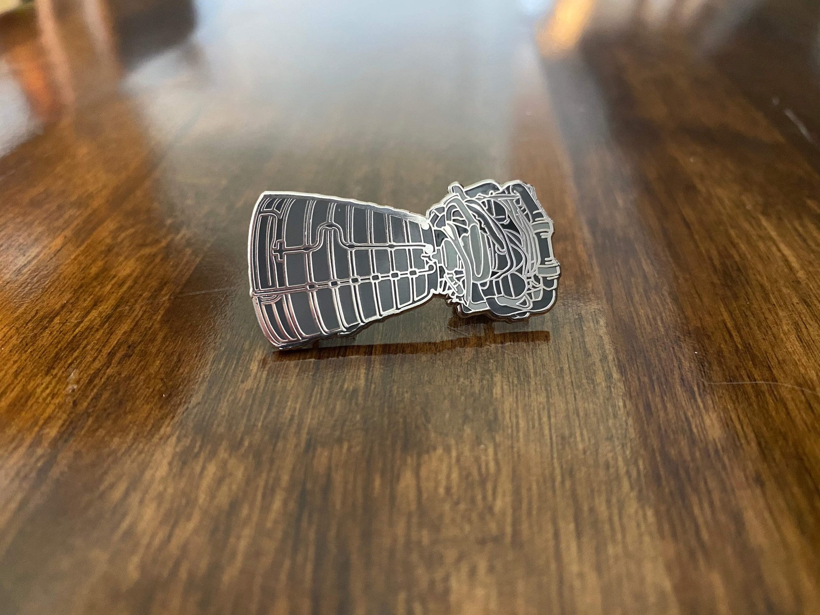 Space Shuttle Rocket Engine Enamel Pin Metal Fashion Science Lapel Accessory