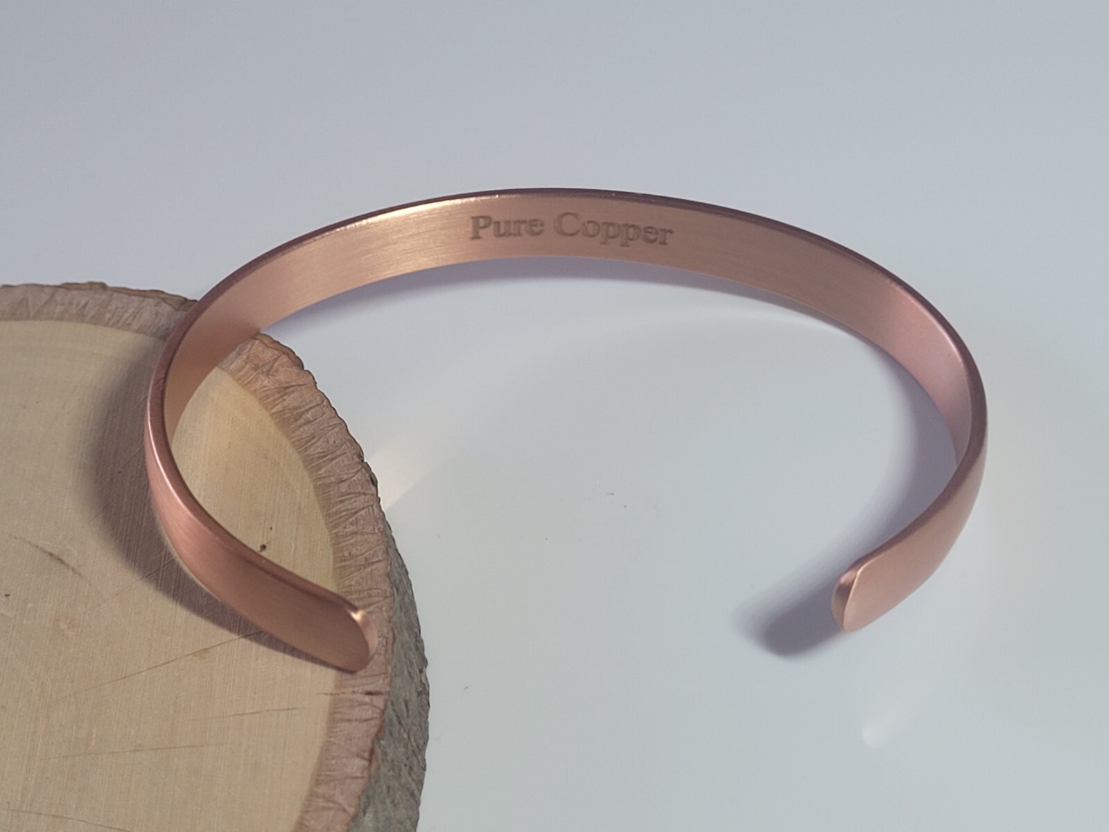 2 Pack Pure Solid Copper Magnetic Bracelet Arthritis Pain Relief Dome Cuff