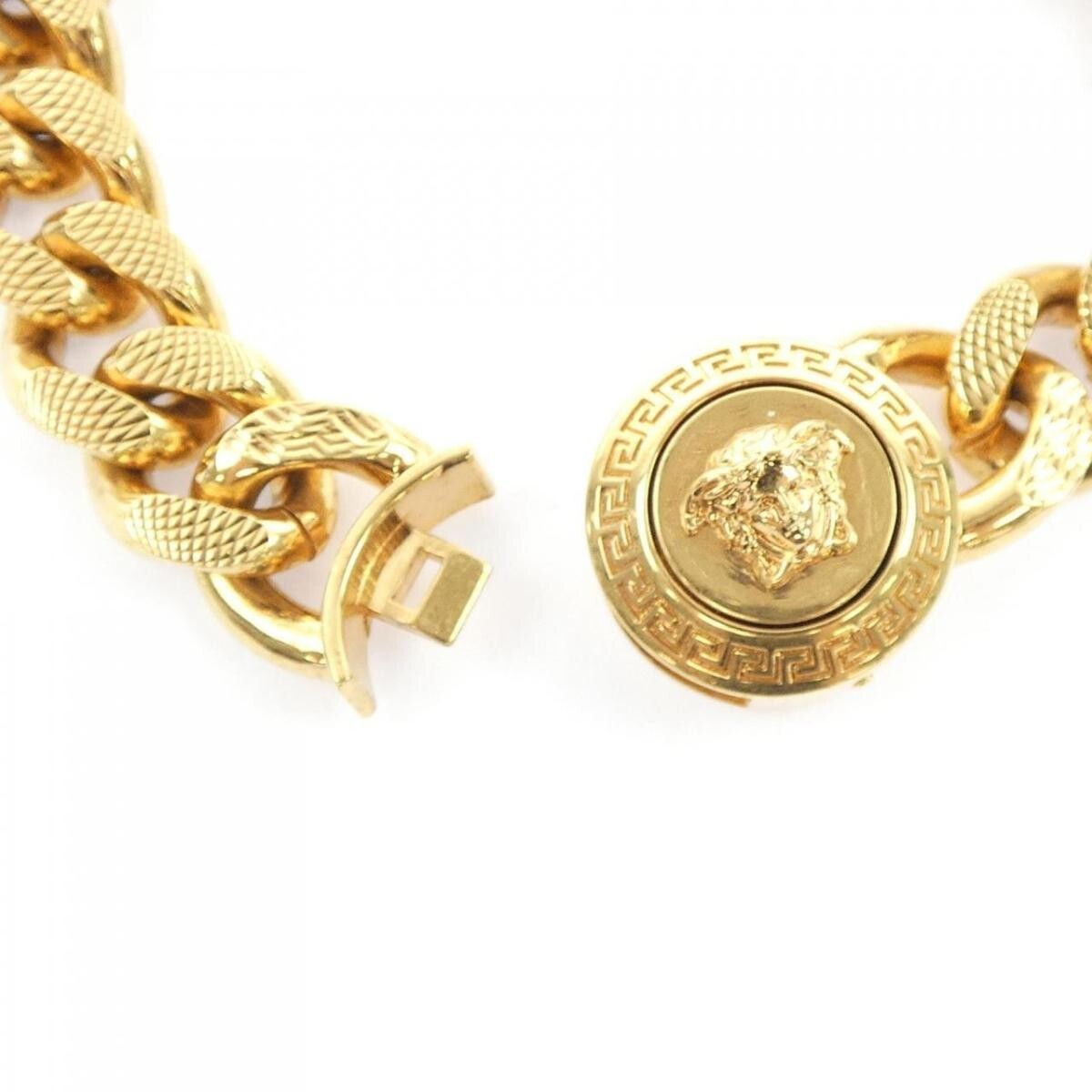 VERSACE Bracelet Chain Medusa Gold Authentic From Japan