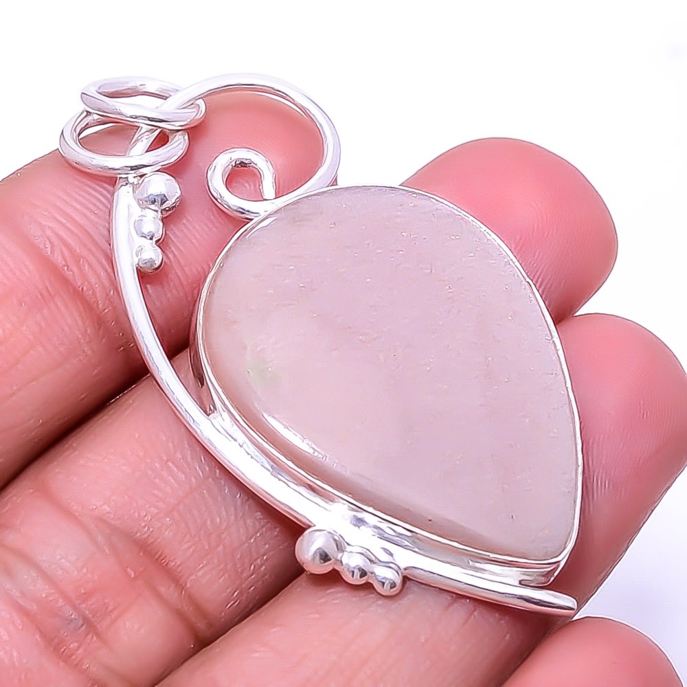 Moonstone – Sri Lanka Designer Handmade 925 Sterling Silver Pendant 1.95″ P29