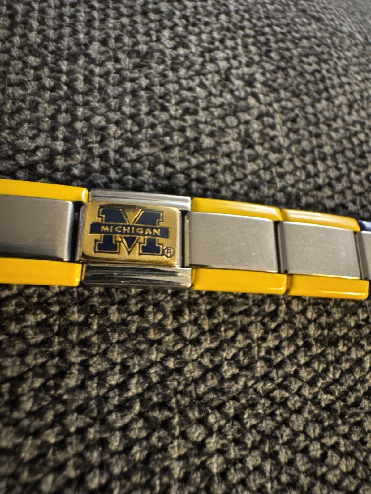 Michigan Wolverines Licensed Casa d’oro Italian Charm 9mm Bracelet