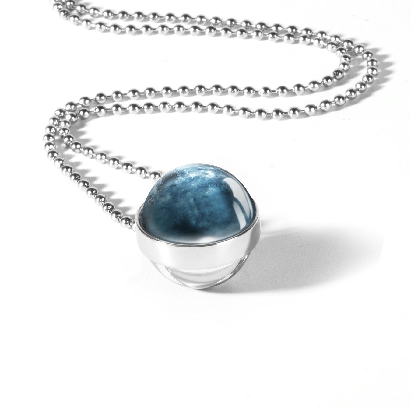 Ball Shape Pattern Pendant Necklaces Women Fashion Jewelry Craft Making Necklace