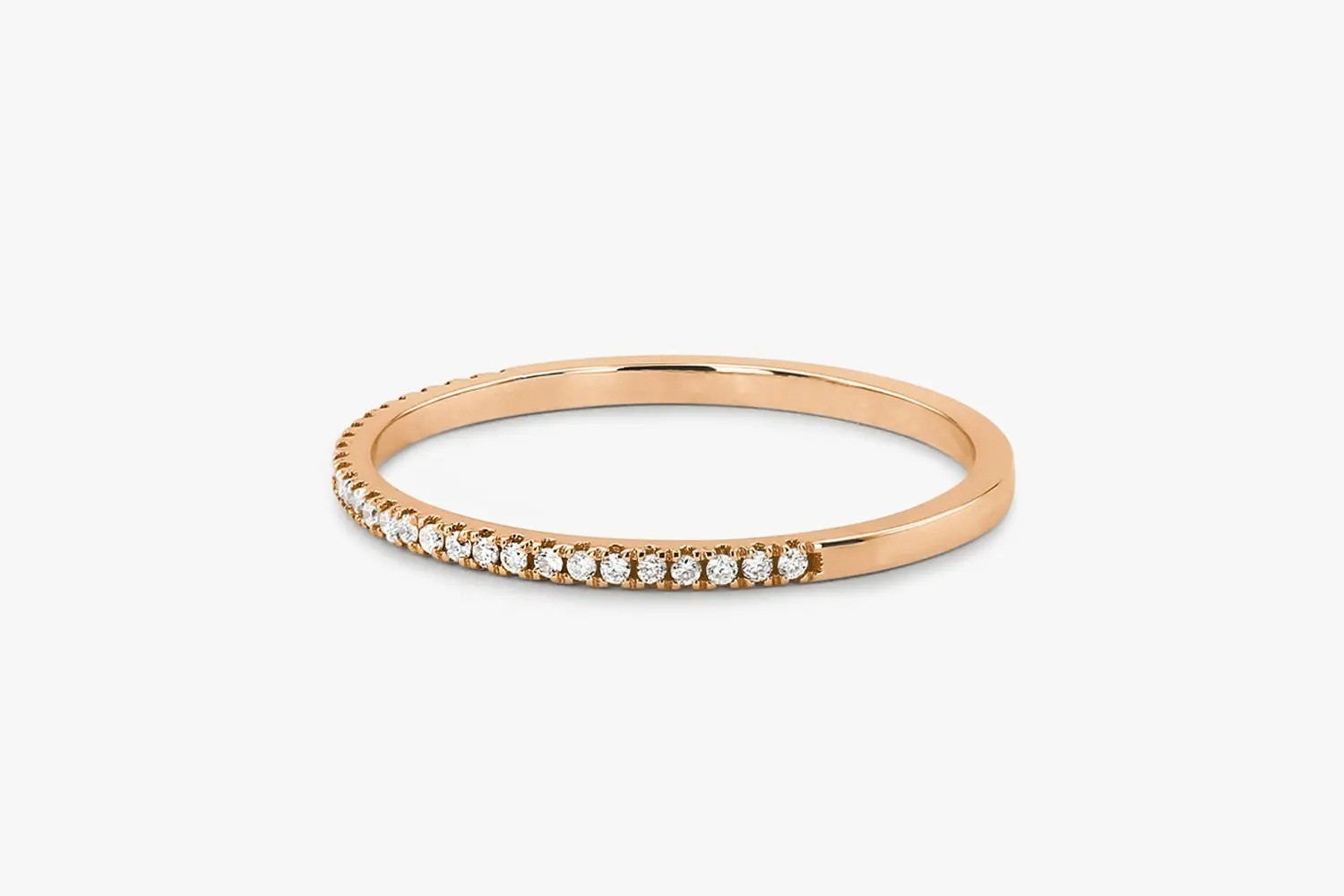 925 Sterling Silver Zircon Ring Women Luxury Micro Pave Band